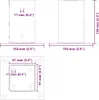 vidaXL Supporto per palo quadrato 12 pezzi argento 91x91mm Anteprima dell’immagine prodotto 7