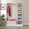 Skye Decor, Kale White Black - 2273, Kleiderschrank, Weiß, Produktbild-Vorschau 5