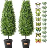 2er-Pack 3' künstlicher Buchsbaum-Formschnittbaum Produktbild-Vorschau 9
