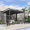 Pergola Zadaszenie Patio Z Przesuwanym Dachem, Poliester, Podgląd zdjęcia produktu 2
