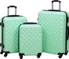 vidaXL Hartschalen-Trolley-Set 3 Stk. Minzgrün ABS Produktbild-Vorschau 7