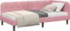 Eckbettgestell Rosa 90 x 200 cm Samt Produktbild-Vorschau 1