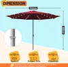 Aopunly Ø350cm Sonnenschirm Schirm UV40+ Gartenschirm Produktbild-Vorschau 2