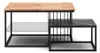 Couchtisch Kaffeetisch Beistelltisch Holz Tisch 2tlg Modern Produktbild-Vorschau 1