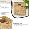 Aufbewahrungskorb Korb geflochten aus Wasserhyazinthe Seegras passend für Kallax HMF 37240 32 x 34.5 x 32 cm Productafbeelding-voorbeeld