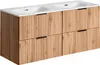 Koupelnová skříňka s umyvadlem ADEL Dub U120/1 | 120 cm Náhled obrázku produktu 1
