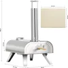 BIGHORN Outdoor Edelstahl Pellet Pizzaofen 12 Zoll mit Produktbild-Vorschau 2