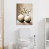 MuchoWow® - Leinwandbilder - Blumen - Vase - Weiß - Produktbild-Vorschau 3