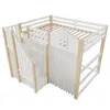 Lit mezzanine pour enfant 140 x 200 cm en pin et MDF, motif Voir les images du produit 15
