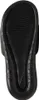 The image shows the sole of a black Nike slide sandal. Produktbild-Vorschau