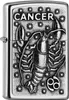 Zippo Benzin-Feuerzeug Street Chrom Plakette Cancer Produktbild-Vorschau 1