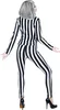 Beetlejuice Damen Kostüm Schwarz-Weiß Gestreept M Produktbild-Vorschau 4