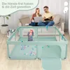 Baby Laufstall 200x180 cm mit Bällen, Griffen & Tür Produktbild-Vorschau 2