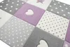 Kinderteppich Spielteppich Babyteppich Mädchen mit Herz Produktbild-Vorschau 4