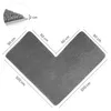 WohnDirect Eckbadematte PARIS Grau 100 x 100 x 50 cm Náhled obrázku produktu 3