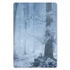 MuchoWow® Mauspad Mousepad Wald - Winter - Schnee 18x27 cm Produktbild-Vorschau 1