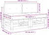 vidaXL Mittelsofas mit Kissen 2 Stk. Grau Massivholz Kiefer Produktbild-Vorschau 8