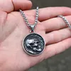 Lederkette Edelstahl 316 AMULET OF SKULL 60 cm Silber Produktbild-Vorschau 7