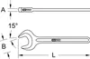 KS TOOLS Einmaul-Kraftschlüssel, 42mm (517.0542) Podgląd zdjęcia produktu 4