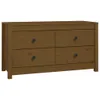 vidaXL Beistellschrank Honigbraun 100x40x54 cm Massivholz Produktbild-Vorschau 3