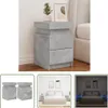 The Living Store Nachttische mit LED-Leuchten 2 Stk. Produktbild-Vorschau 1