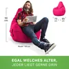 Green Bean® Sitzsack mit Rückenlehne "Cozy" 80x70x90cm - Produktbild-Vorschau 4