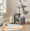 Katzenkratzbaum - Kratzbaum - 4 Ebenen - Höhle - Rampe - Produktbild-Vorschau 2