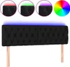 vidaXL LED Kopfteil Schwarz 144x7x78/88 cm Samt -  Kopf- & Produktbild-Vorschau 10