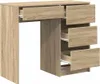 vidaXL Stôl Sonoma dub 90 x 37,5 x 75 cm materiál na báze Náhľad obrázku produktu 3