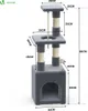 VOUNOT® Kratzbaum Klein, Katzenbaum für Katzen, Stabil Produktbild-Vorschau 3