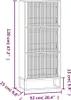 vidaXL Szafka na buty 52x25x120 cm materiał drewnopochodny Podgląd zdjęcia produktu 6