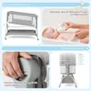 3 in 1 Baby Beistellbett, 90 × 55cm Reisebett mit Matratze, Produktbild-Vorschau 4