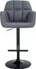 Barhocker TUBEL - Kunstleder Grau 57x59x97 cm Schwarz | Produktbild-Vorschau 2
