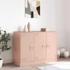 vidaXL Príborník ružový 99x39x73 cm Oceľ Náhľad obrázku produktu 3