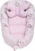 Babymam 7-teiliges Babynest Set Baumwolle Minky rosa Produktbild-Vorschau 5