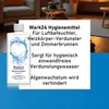 A bottle of Wark24 Hygienemittel is shown next to text describing its uses and benefits, with a decorative fountain in the background. Produktbild-Vorschau