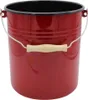 Mülleimer M10R mit Deckel emailliert, rot, 10 Liter Produktbild-Vorschau 5