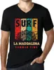 Herren Grafik T-Shirt V-Ausschnitt Sommerliches Surfen in Produktbild-Vorschau 1