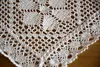 Napperon carré en dentelle, blanc, 60x60 cm, crocheté, Voir les images du produit 3