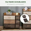 HOMCOM Kommode Schrank mit 7 Schubladen aus Leinen für Produktbild-Vorschau 5