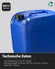 Leerkanister aus HD-PE, DIN 61, blau, 30 Liter Produktbild-Vorschau 3