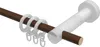 Interdeco Gardinenstange / Vorhangstange Nussbaum lackiert, Produktbild-Vorschau 3