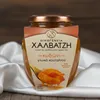 Halvatzis Quittenstücke in Sirup 500 g auf weißer Seide und Holz Produktbild-Vorschau