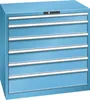 LISTA Schubladenschrank 54x36E B1023xT725xH1000mm RAL 5012 Produktbild-Vorschau 2