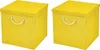 2 Stück Gelb Faltbox 30 x 30 x 30 cm  Aufbewahrungsbox Produktbild-Vorschau 1