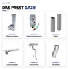 ZAMBELLI Laubfangkorb, Rinnensieb verzinkt, Silber, DN Produktbild-Vorschau 7