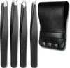 Set mit 4 professionellen Pinzetten aus Edelstahl + Etui Produktbild-Vorschau 7