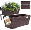 4x Bac à fleurs 11 litres support de montage intérieur Voir les images du produit 1