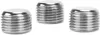 Three metal threaded plugs on a white background. Náhľad obrázku produktu