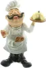 Figurine décorative "Chef François" en polyrésine, 23 cm de Voir les images du produit 2